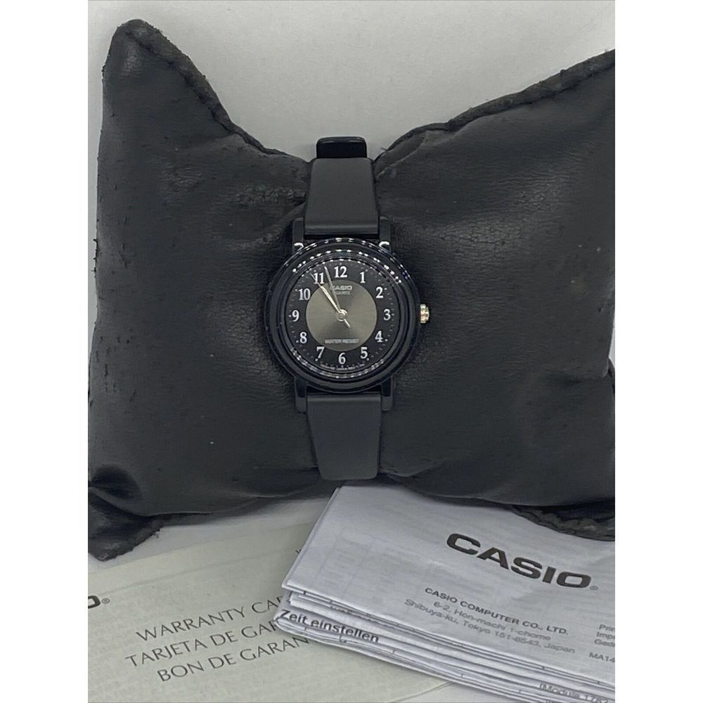 Casio LQ-139 Women Black Resin Band Analog Dial Quartz Genuine Wrist Watch RQ516
